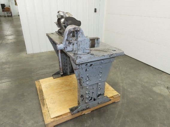Vintage 1" Thick Top Steel Fabrication Welding Table Work Bench 56"x24"x33"