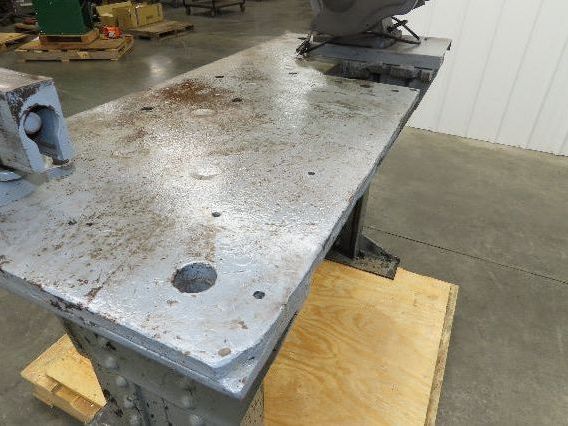 Vintage 1" Thick Top Steel Fabrication Welding Table Work Bench 56"x24"x33"