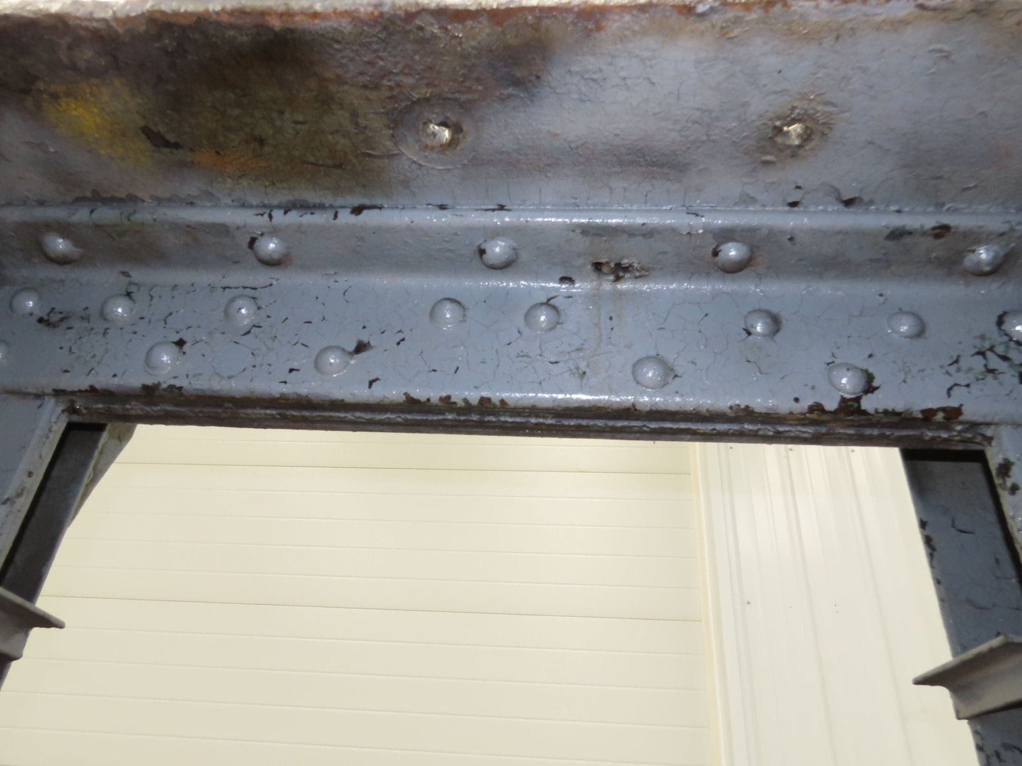 Vintage 1" Thick Top Steel Fabrication Welding Table Work Bench 56"x24"x33"