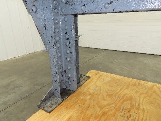 Vintage 1" Thick Top Steel Fabrication Welding Table Work Bench 56"x24"x33"