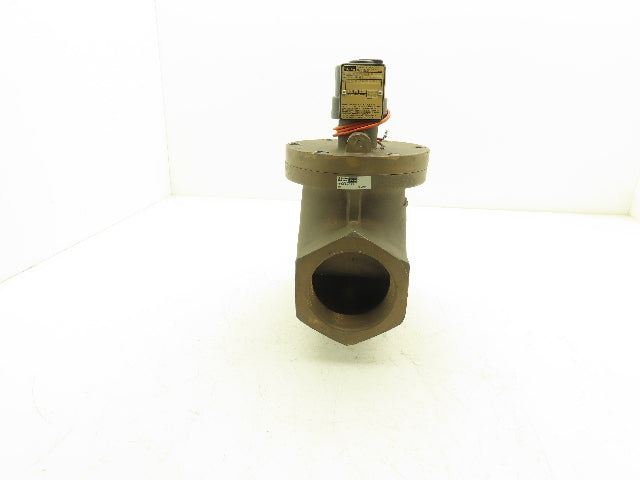 Parker 7742-032 Gold Ring Bronze Globe Valve 3"NPT 120V Solenoid Operated