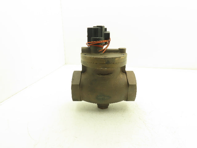 Parker 7742-032 Gold Ring Bronze Globe Valve 3"NPT 120V Solenoid Operated