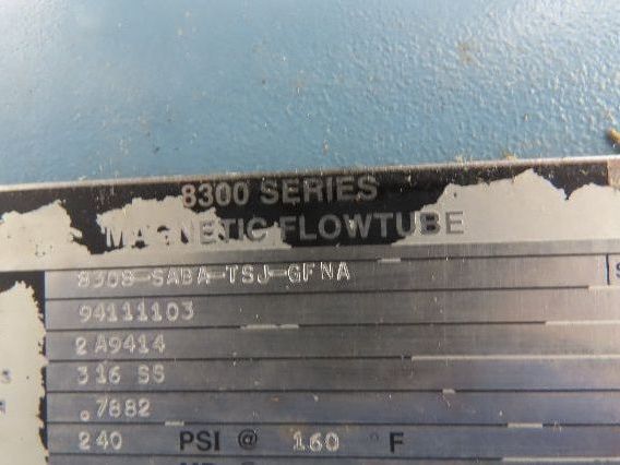 Foxboro 8308-SABA-TSJ-GFNA Magnetic Flow Meter 8" Flow Tube 8300 Series