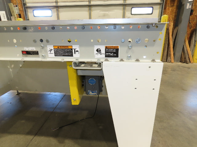 Roach 44"x 6' Live Roller Conveyor 41"BF Line Shaft O-Ring Drive 460V 3PH 106fpm