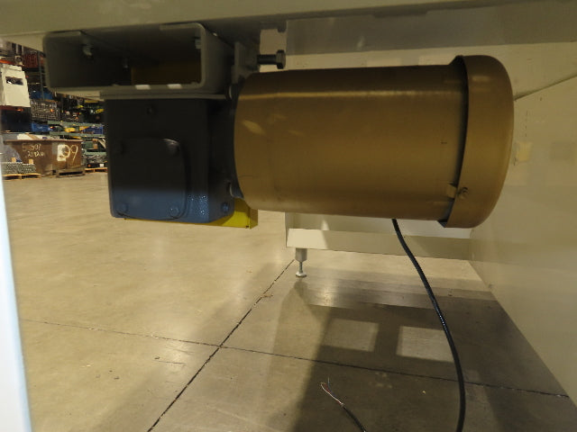 Roach 44"x 6' Live Roller Conveyor 41"BF Line Shaft O-Ring Drive 460V 3PH 106fpm