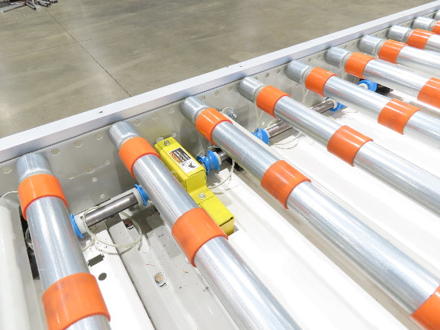 Roach 44"x 6' Live Roller Conveyor 41"BF Line Shaft O-Ring Drive 460V 3PH 106fpm