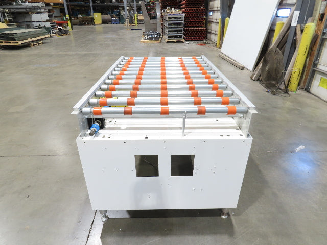 Roach 44"x 6' Live Roller Conveyor 41"BF Line Shaft O-Ring Drive 460V 3PH 106fpm