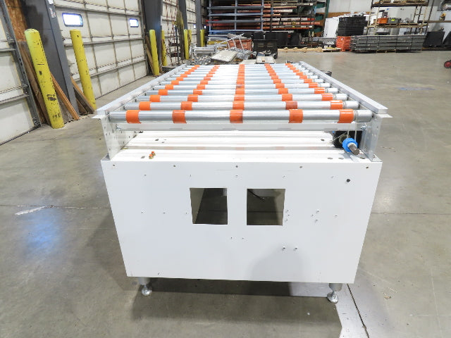 Roach 44"x 6' Live Roller Conveyor 41"BF Line Shaft O-Ring Drive 460V 3PH 106fpm