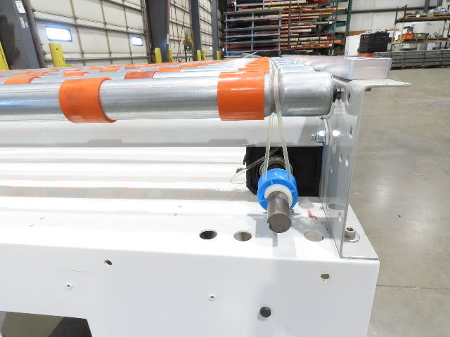 Roach 44"x 6' Live Roller Conveyor 41"BF Line Shaft O-Ring Drive 460V 3PH 106fpm