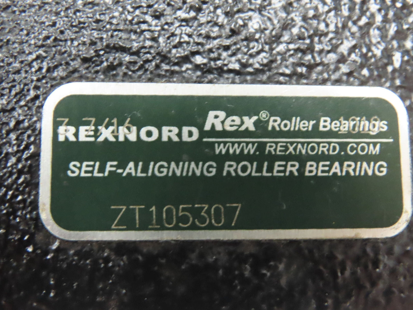 Rex Rexnord ZT105307 Take-Up Bearing Self-Aligning 3-7/16" Bore Size 10