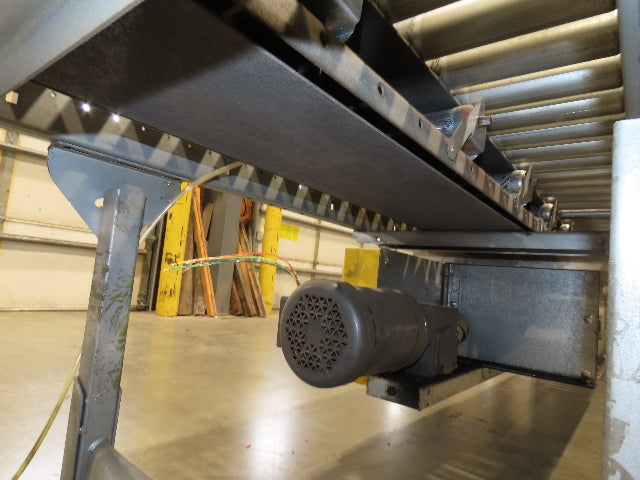 Automotion 24"x 45' Belt Drive Zero Pressure Roller Conveyor 460V Center Drive
