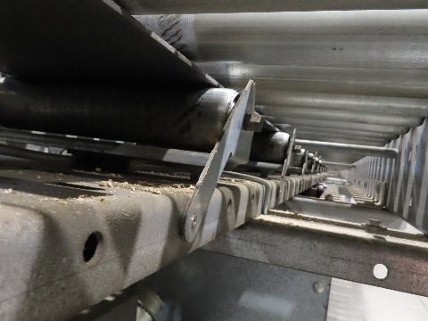 Automotion 24"x 45' Belt Drive Zero Pressure Roller Conveyor 460V Center Drive