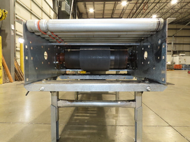 Automotion 24"x 45' Belt Drive Zero Pressure Roller Conveyor 460V Center Drive