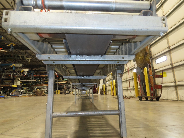 Automotion 24"x 45' Belt Drive Zero Pressure Roller Conveyor 460V Center Drive