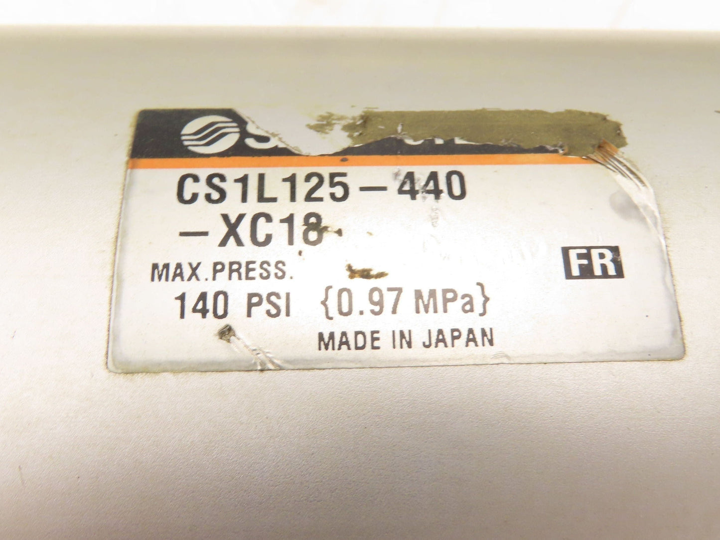 SMC CS1L125-440-XC18 Pneumatic Air Cylinder 125mm Bore 440mm Stroke Foot Mount