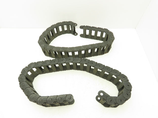 Tsubaki Energy Chain Cable Carrier 15/16 x 3 x 48" Length Lot of 2