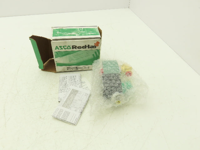Asco Redhat JKB8262H212NV Solenoid Valve ¼" NPT 24VDC 5 Pin Connector NC