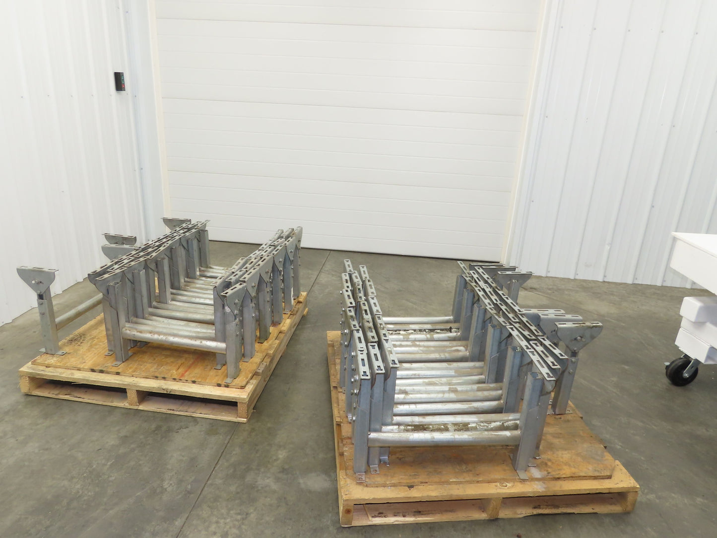 Automotion 24"W Conveyor Leg Stationary Floor Support 16" to 24"H Galvanized