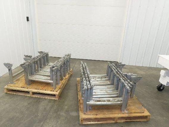 Automotion 24"W Conveyor Leg Stationary Floor Support 16" to 24"H Galvanized