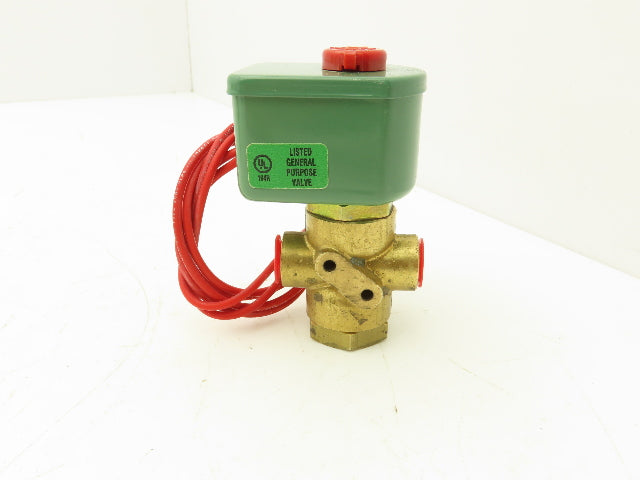 Asco Redhat 8320A023 Solenoid Valve 3-Way 40 PSI 1/4 NPT NC 120V T811803