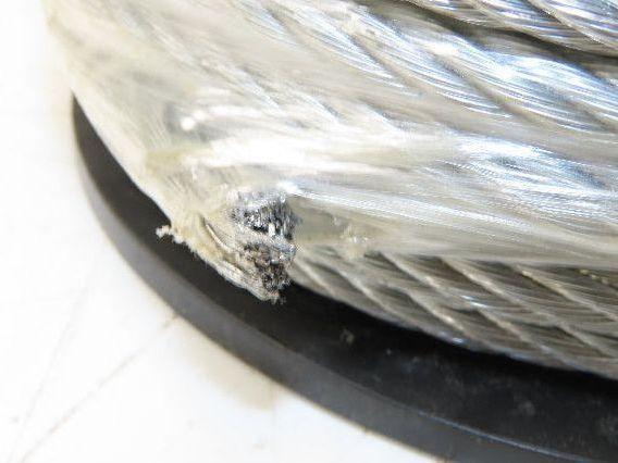 1DLA6 Galvanized Steel Cable 7x19 Strand 3/8" OD 150' Length 2880 lbs Safe Load