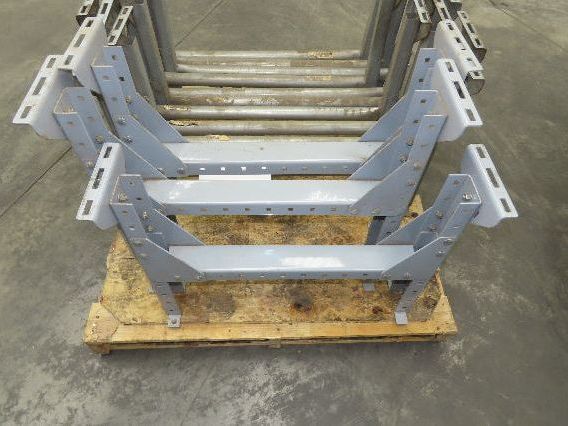 Automotion 30"W Conveyor Leg Stationary Floor Support 22" to 30"H Gray