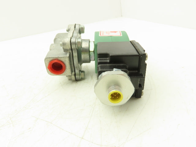 Asco Redhat JKF8215G010 Solenoid Valve 2-Way 25 PSI 3/8 NPT 24 NC VDC