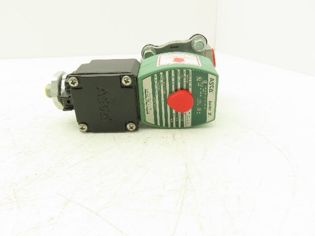 Asco Redhat JKF8215G010 Solenoid Valve 2-Way 25 PSI 3/8 NPT 24 NC VDC