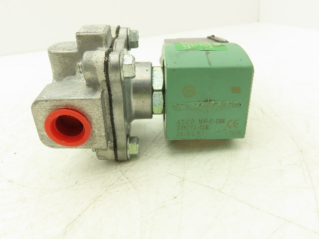 Asco Redhat JKF8215G010 Solenoid Valve 2-Way 25 PSI 3/8 NPT 24 NC VDC