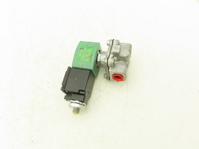 Asco Redhat JKF8215G010 Solenoid Valve 2-Way 25 PSI 3/8 NPT 24 NC VDC