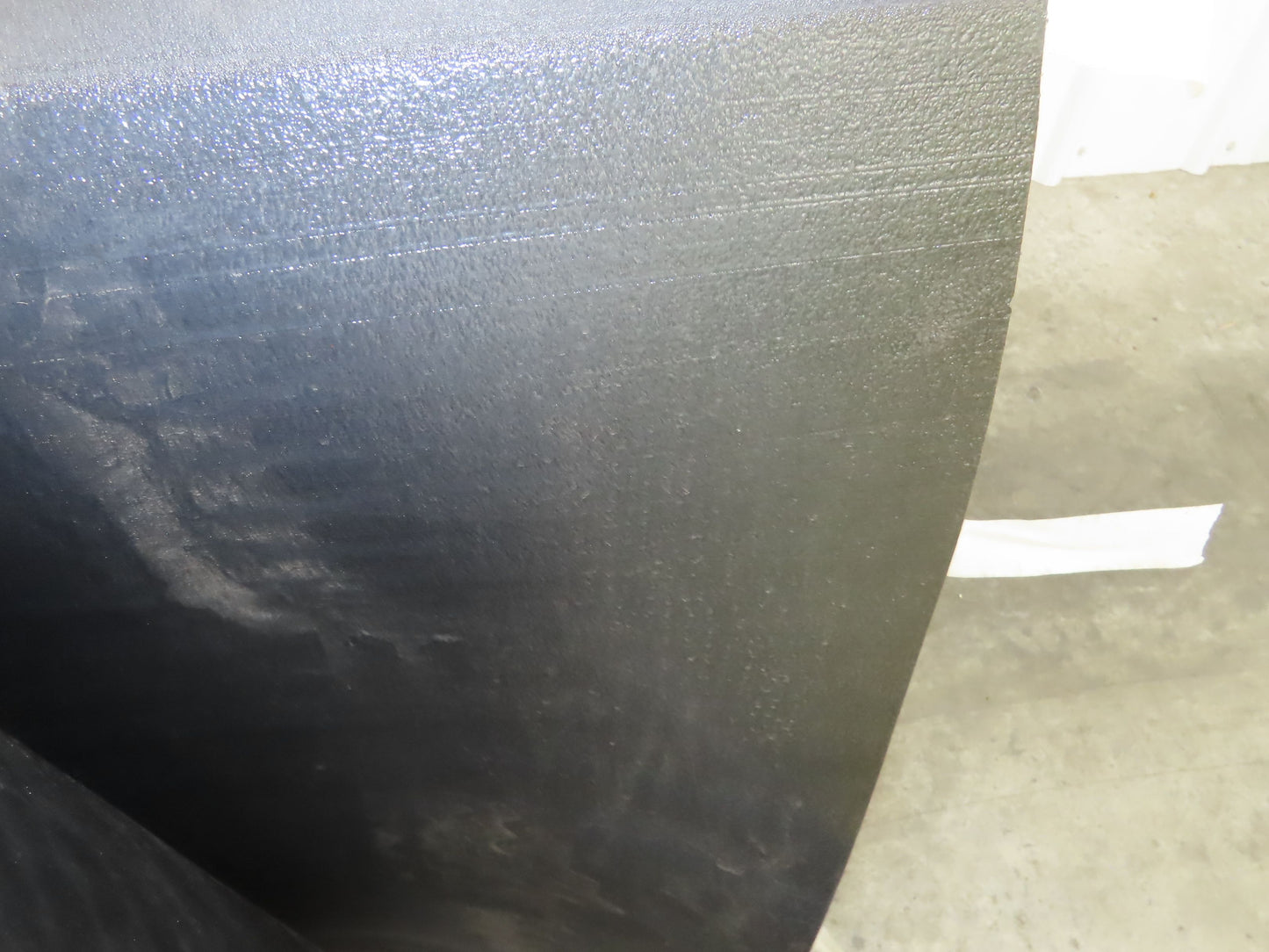 29"W x 130'L Conveyor Belt Foam Backed Soft Top Rubber Cover Black