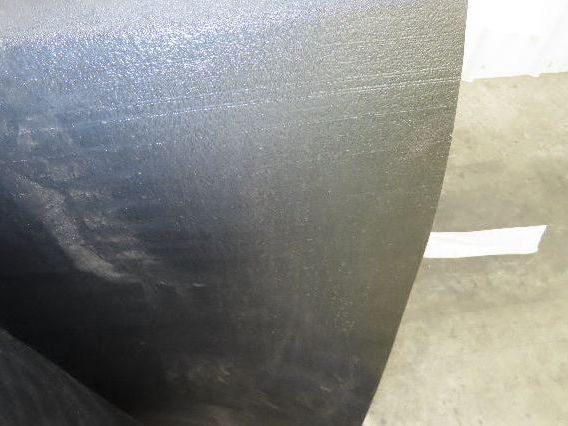 29"W x 130'L Conveyor Belt Foam Backed Soft Top Rubber Cover Black