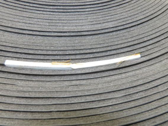 32"W x 178'L Conveyor Belt Foam Backed Soft Top Rubber Cover Black