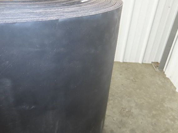 32"W x 178'L Conveyor Belt Foam Backed Soft Top Rubber Cover Black