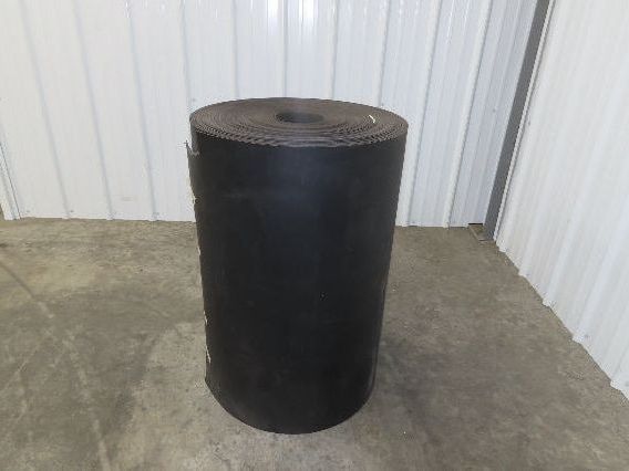 32"W x 178'L Conveyor Belt Foam Backed Soft Top Rubber Cover Black