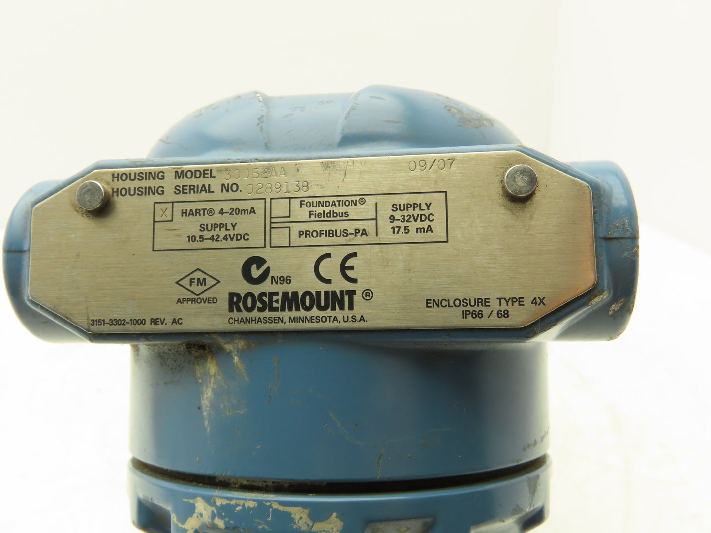 Rosemount 3051S Coplanar Pressure Transmitter 11-42VDC 0-75" H2O Hart Protocol