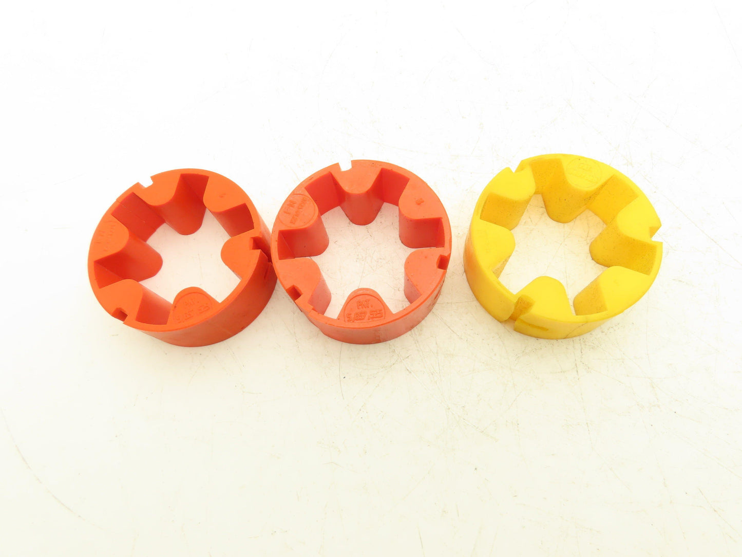 Atra-Flex M-1 Flexible Shaft Coupling 1-3/4" Bore Insert Yellow Orange Lot of 3