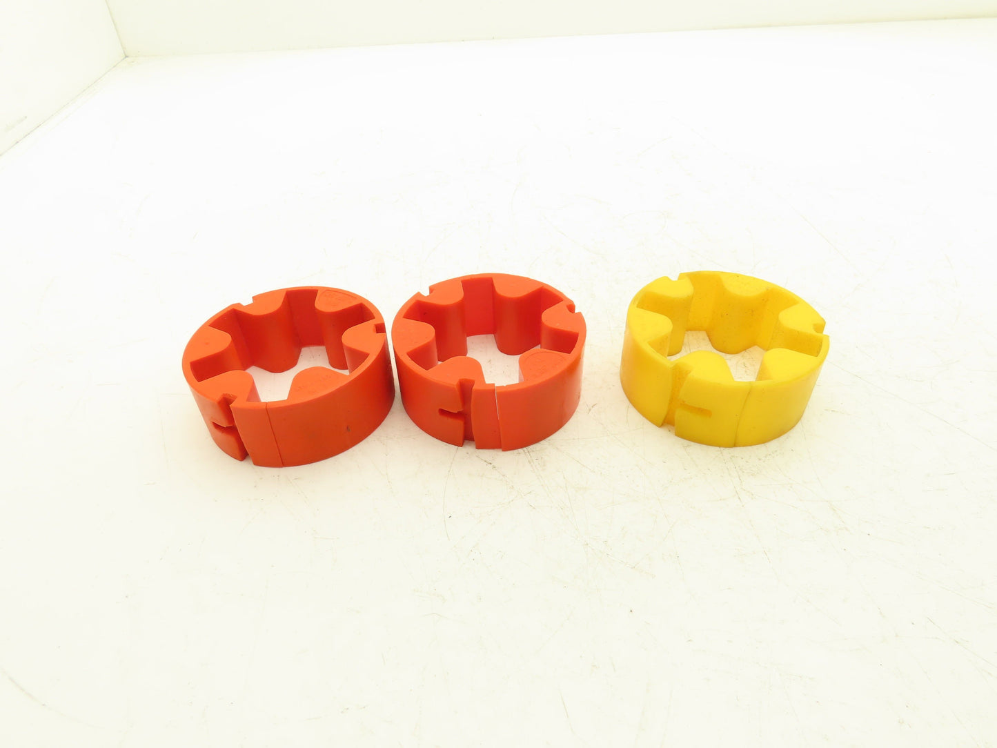 Atra-Flex M-1 Flexible Shaft Coupling 1-3/4" Bore Insert Yellow Orange Lot of 3