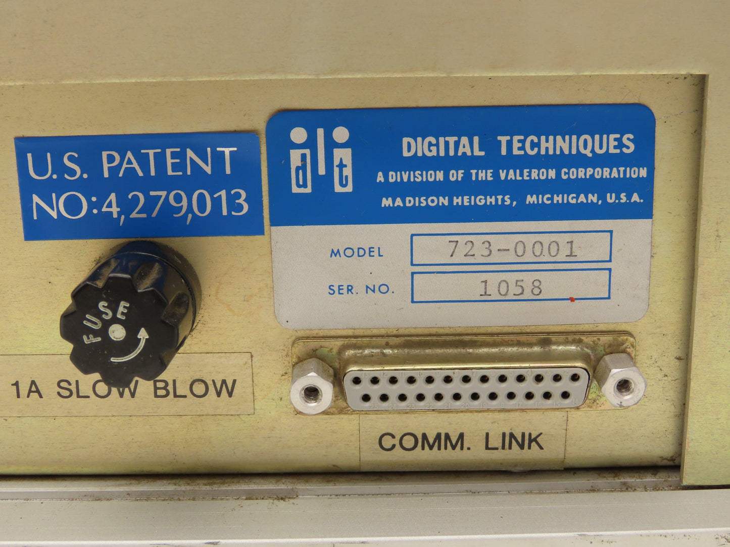 Valeron 723-0001 Tool Sense Machine Tool Monitor Digital Techniques