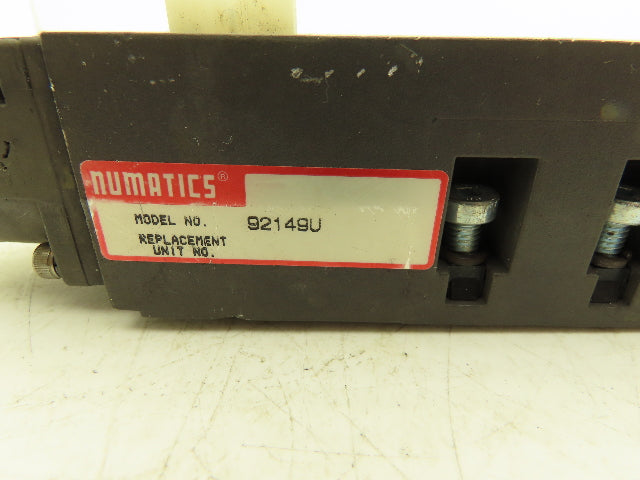 Numatics 92149U Pneumatic Sandwich Valve Pressure Regulator Double End