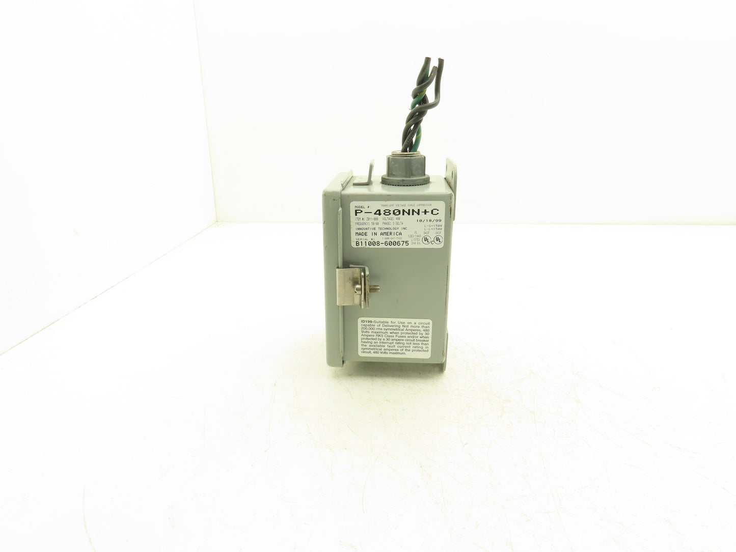 Innovative Technology P-480NN+C Transient Voltage Surge Suppressor 480V 3PH