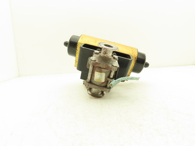 Hytork PBM-1" Stainless 2-Way Valve Tri-Clamp Pneumatic Actuator Genesis GSI 64B