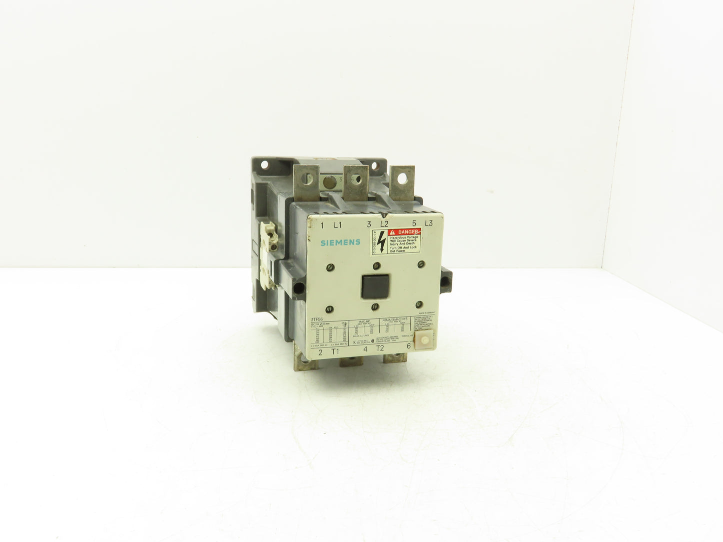 Siemens 3TF56 Motor Starter Contactor 400A-600VAC Max Size 5 120V Coil