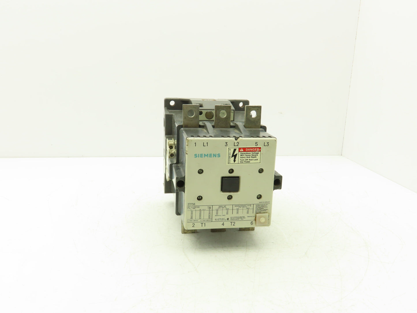 Siemens 3TF56 Motor Starter Contactor 400A-600VAC Max Size 5 120V Coil