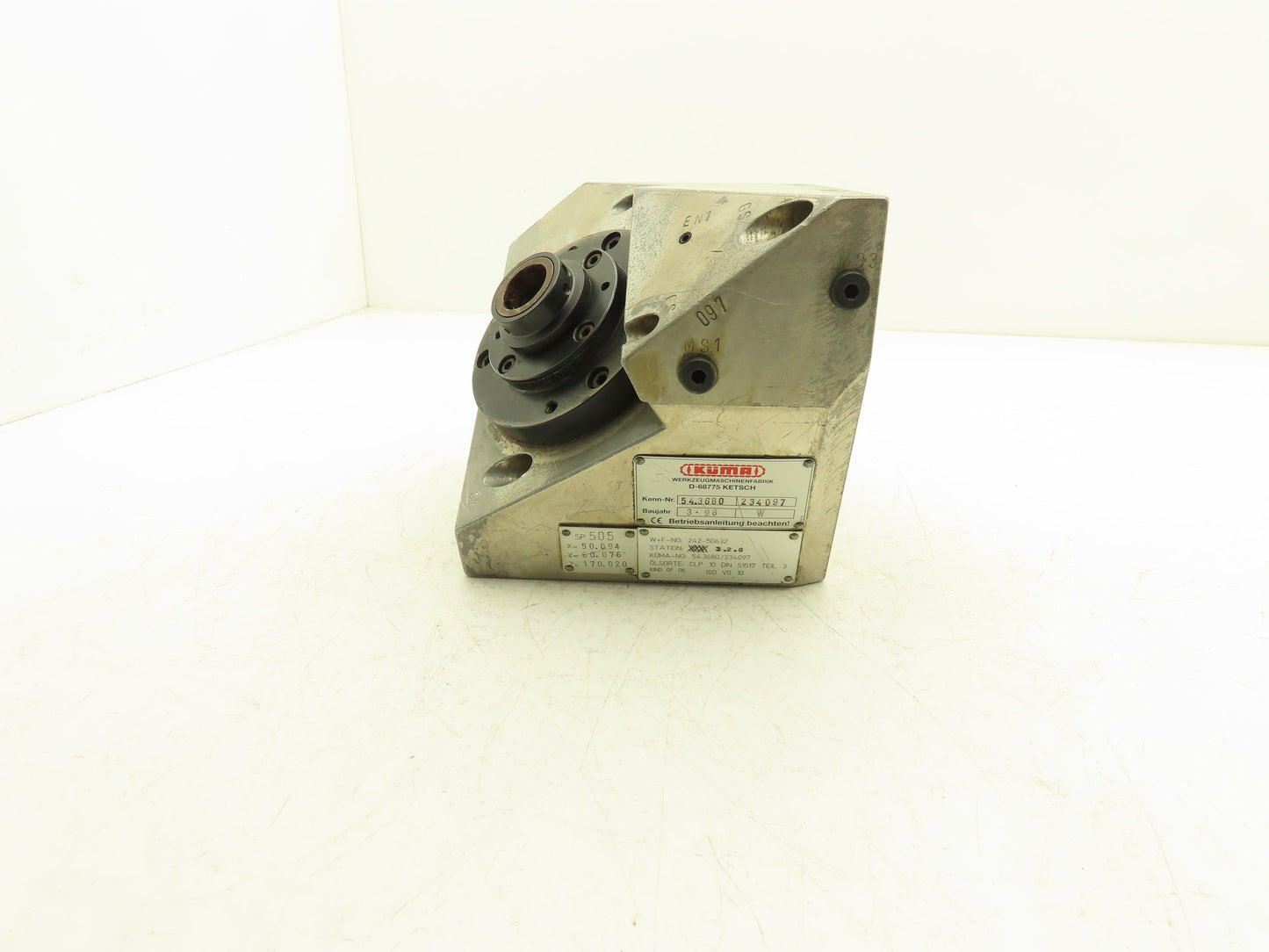KUMA Werkzeugmaschinenfabrik Spindle Head 54.3680 / 234097 SP505