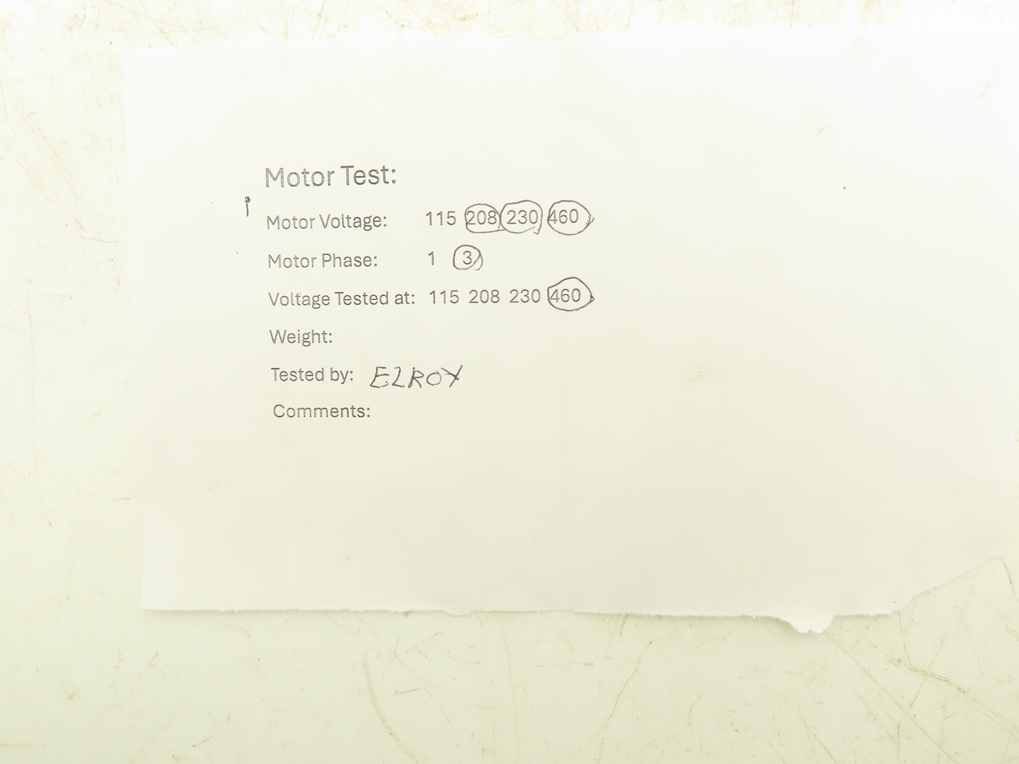 Marathon Electric 5K33FN41A AC Motor 1/3Hp 3500 RPM 230/460V 3PH 56C