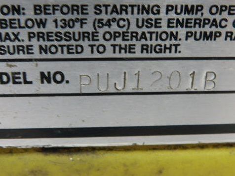Enerpac PUJ1201B Hydraulic Pump 10000psi 1/2Hp with 3-Way Valve 115V 1PH