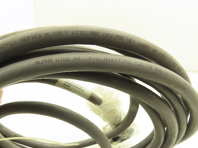 Amphenol Sine Systems HM10EEG16-MPS/FPS-25 Control Cable 10-Pin Male/Female 25'