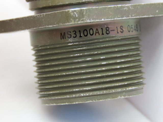 Amphenol Industrial MS3100A18-1S Receptacle Fem Socket 10 Pin Threaded Lot of 3