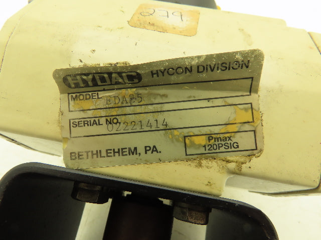 Hydac EDA25 Pneumatic Valve Actuator Double Acting